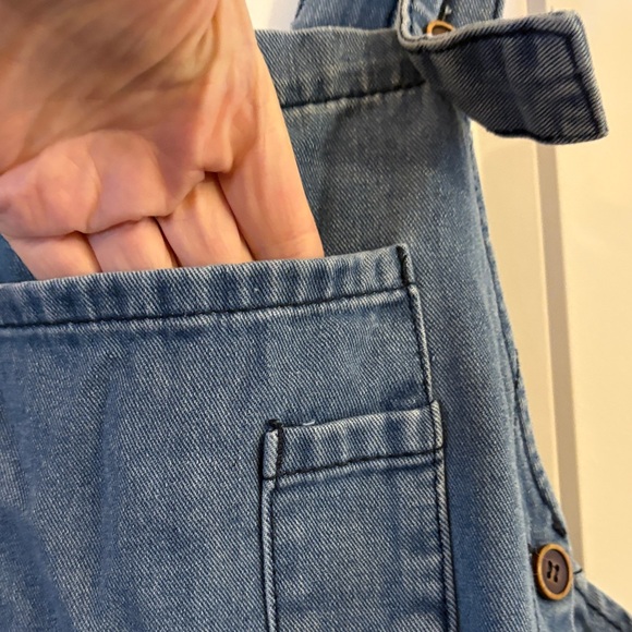 Denim Blue Distressed Jumpsuit - Picture 16 of 16